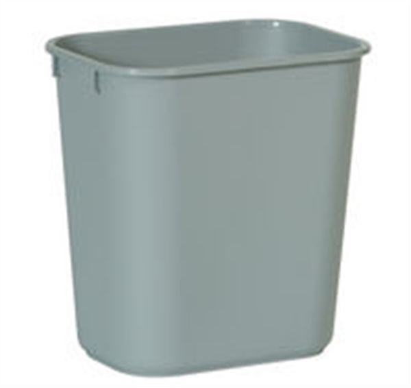 Rubbermaid Waste Paper Bin Grey (sml) 13QT