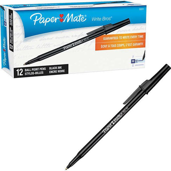 Paper Mate Pen Black Med #46214