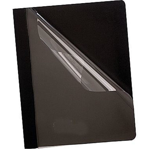 Plastic Front Folder - Black