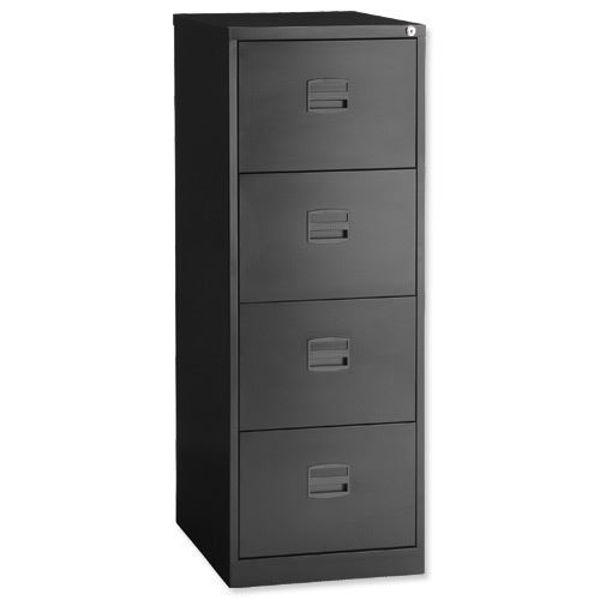 Bizoe 4-Drawer Filing Cabinet (Black)