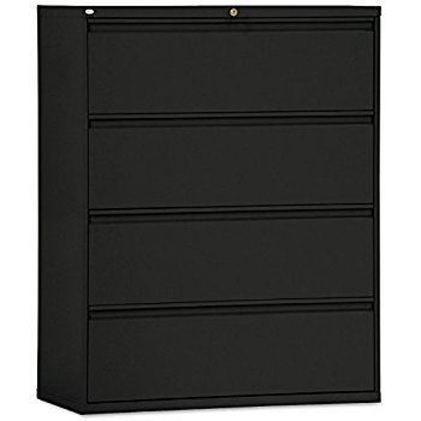 Image 4-Drawer Lateral Cabinet (Black)