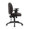 Boss Medium Back Adjustable Chair w/arms - Bk