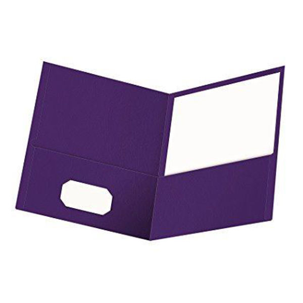 Oxford Double Pocket Portfolio - Purple #50759EE