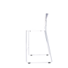 Image Bar Stool w/Chrome Frame - White