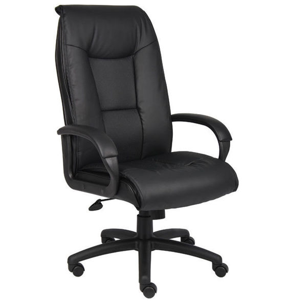 Boss High Back Padded Exec. Chair - Black - Stationery and Office Supplies  Jamaica Ltd.