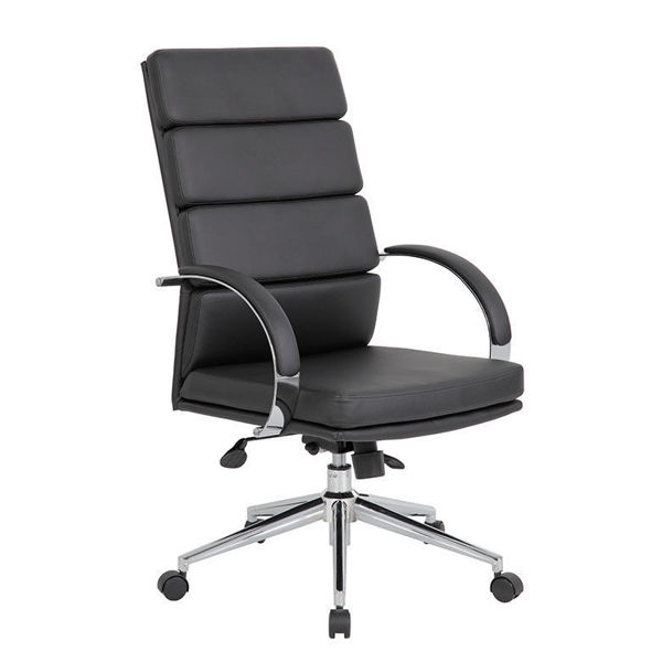 Boss High Back Padded Exec. Chair - Black - Stationery and Office