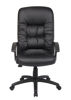 Boss High Back Exec. Leather Plus Chair - Black