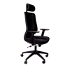 Anji High Back Mesh Chair w/Headrest - Black