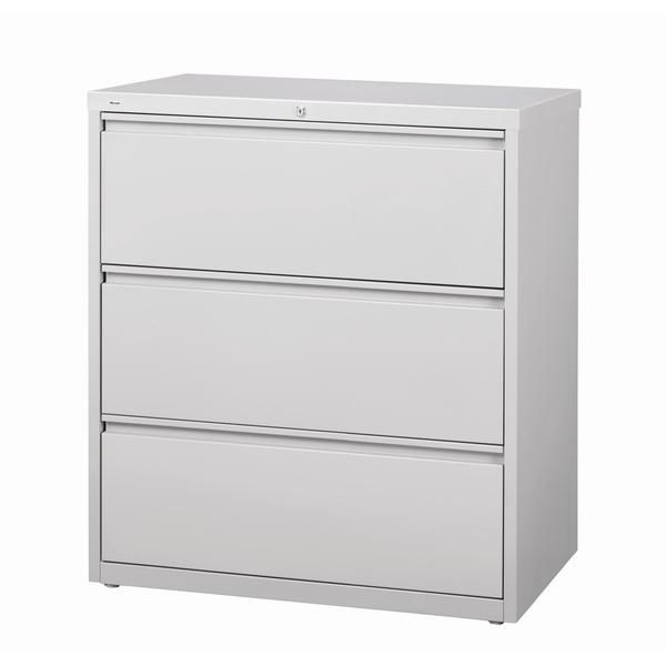 Image 3-Drawer Lateral Cabinet -Grey
