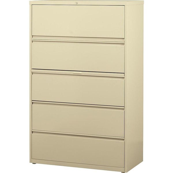 Image 5-Drawer Lateral Cabinet (Putty)