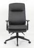 Picture of B7-30BK Boss H.B. Double Plush Exec Chair w/Adj Arms Black