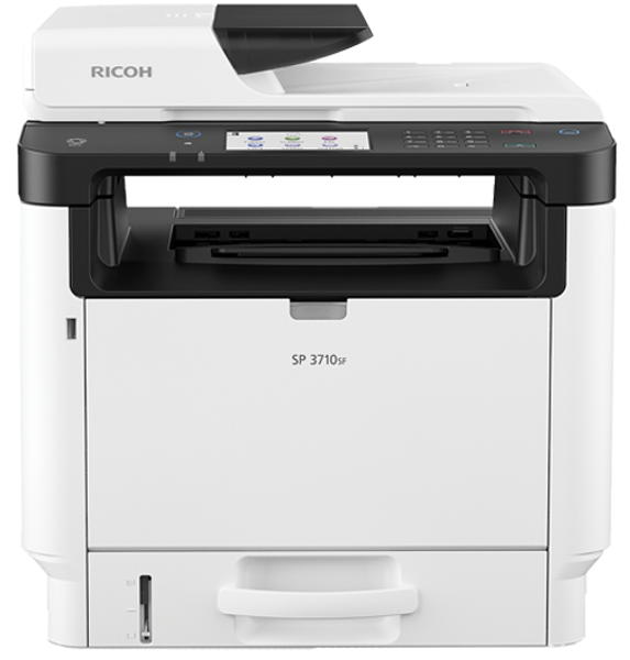 Picture of 21-077 Ricoh Monochrome Multifunction Printer #SP 3710SF