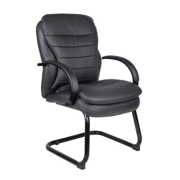 B0-HAB40BK Boss Habanera Leather M.B. Side Chair - Bk