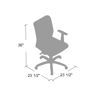 Picture of B6-106BK Boss Medium Back Web Chair w/Arms Black