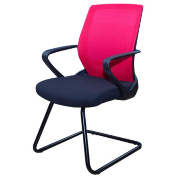 Picture of AA-5321A Anji Mesh Side Chair w/Arms - Red #8-05