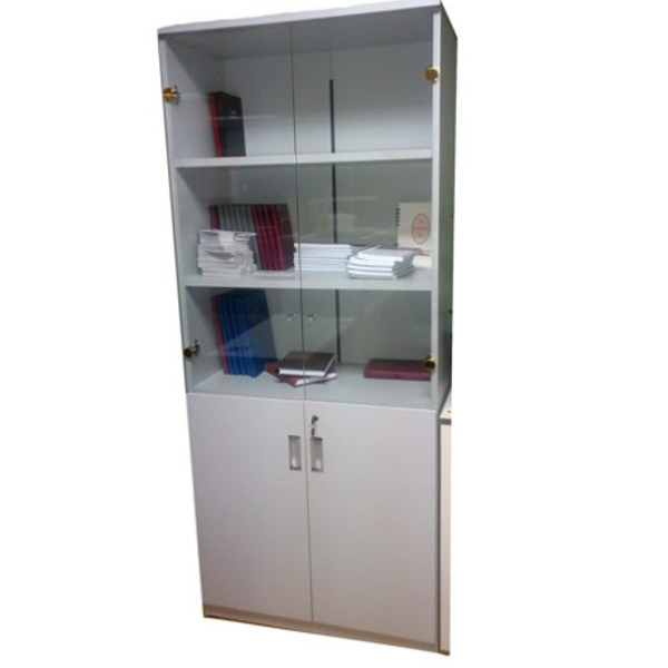 Picture of ST-C5SG Torch 5-S Cabinet w/Glass & Solid Doors - Grey