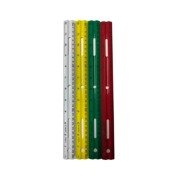 Picture of 71-010 CLI 12" Plastic Ruler Coloured #77412