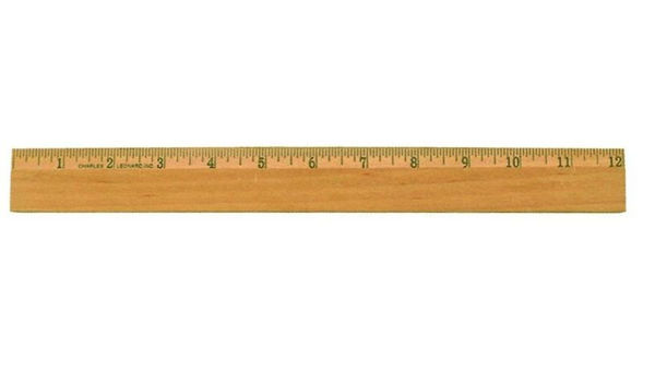 Picture of 71-012 CLI 12" Wooden Ruler Bevelled #77312