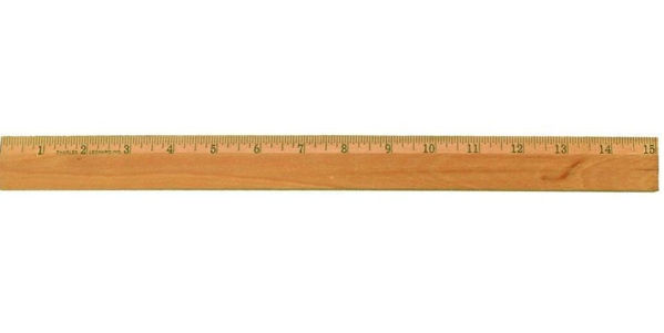 Picture of 71-014 CLI 15" Wooden Ruler Bevelled #77315