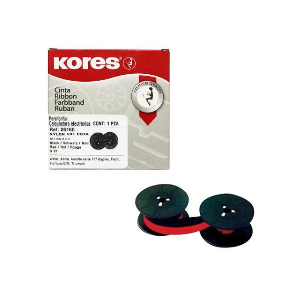 Picture of 67-003 Kores D/S Calculator Ribbon Rd/Bk