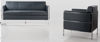 Picture of AA-S91251 Image 1-Seater Sofa w/Chrome Frame - Black