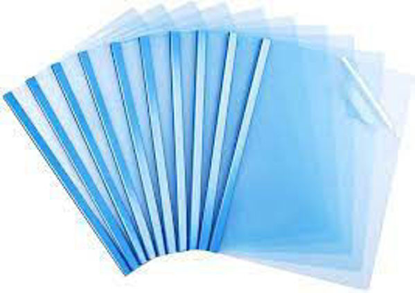 Picture of 40-024A CF Plastic Report Cover w/Spine Blue