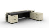 Picture of ET-E1820L WO  Royal 1800 x 2000 Exec. Desk with Side Cabinet - White Oak