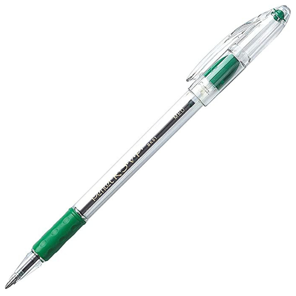 Picture of 61-011B Pentel R.S.V.P. Pen Green Med #BK91-D