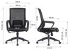 Picture of EC-5312BK Evolve Med Back Chair w/Fixed Arms - Black