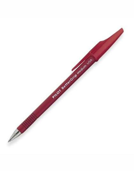 Picture of 61-054A Pilot Better Grip Pen Red Med. #30052