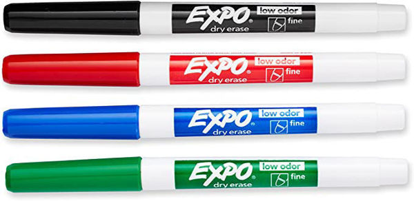 Picture of 53-027A Expo Dry Erase Fine Markers Asst.(4) #84074/86074