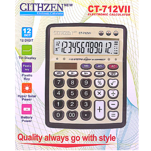 Picture of 09-062 Glthzen CT-712V11 12-Digits Calculator