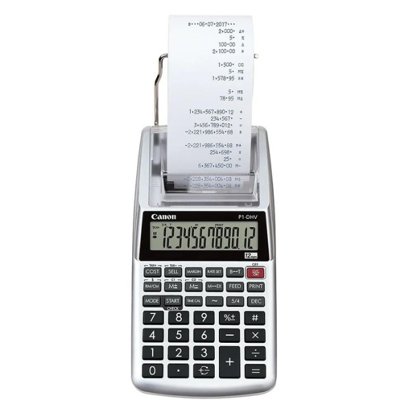 Picture of 09-082B Canon PI-DHV 12-Digits handheld Printing Calculator