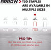 Picture of 77-037 Arrow T50 HD Staples 1/2" (1250) #508