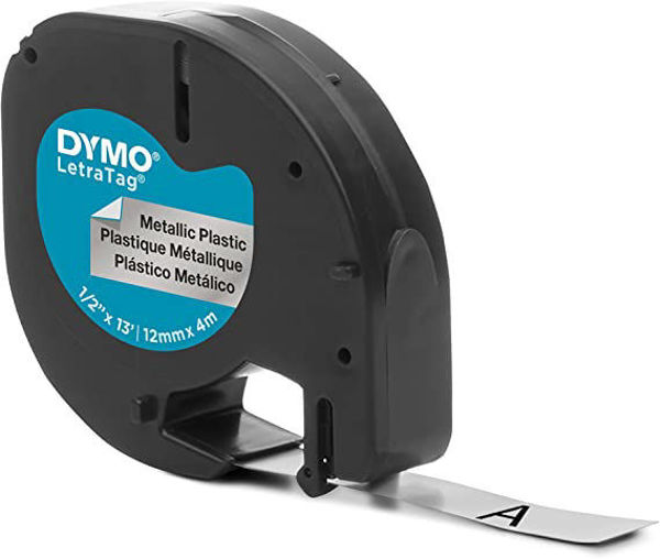 Picture of 31-015 1/2" Dymo Letra Tape- Silver #91338