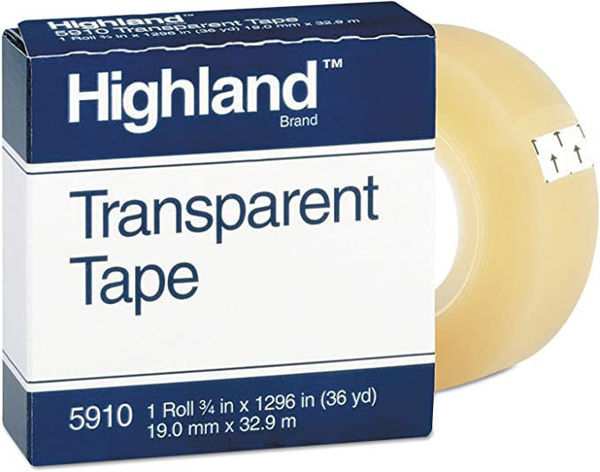 Picture of 82-050 Highland 3/4x36 Transparent Tape #5910