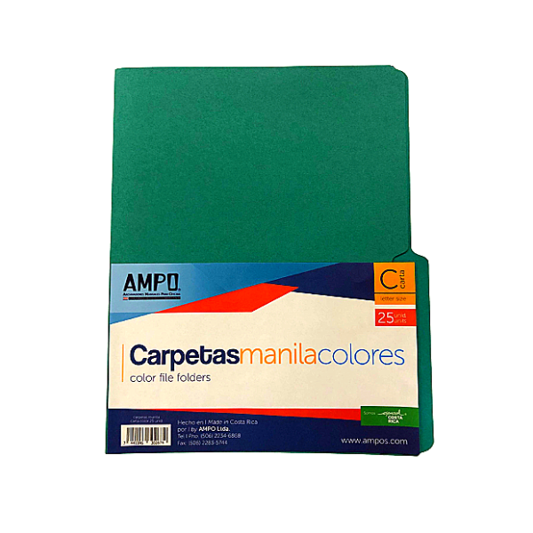 Picture of 36-016 Ampo L/S File Folder (25) - Green