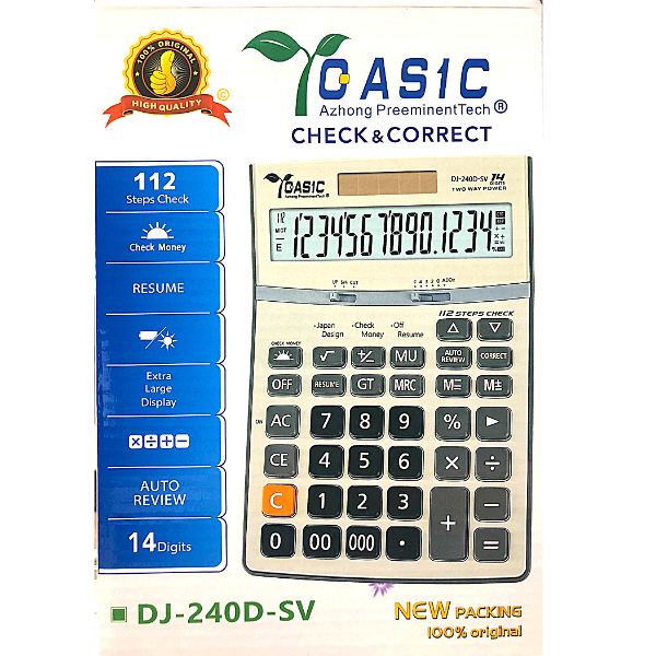 Picture of 09-063 Casic DJ-240D-SV 14-Digits Calculator