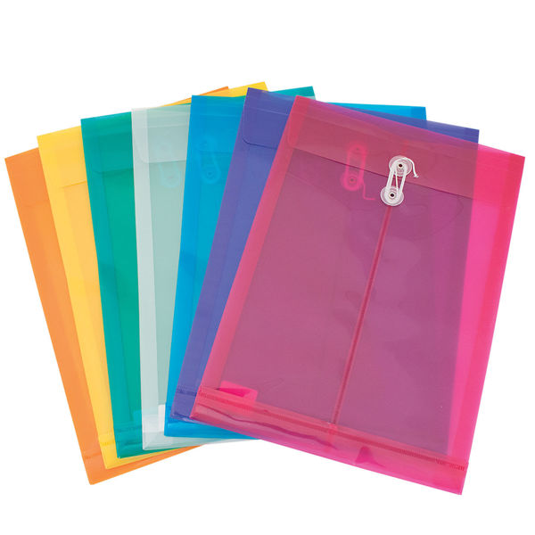 Picture of 40-103 CF F/S Poly Envelope w/String Asstd. Colours