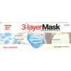 Picture of 95-002 3-Layer Disposable Protective Face Mask (50/Box)