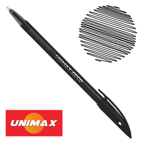 Picture of 62-002A Unimax Eeco Ball Point Pen 1.0mm - Black #3001