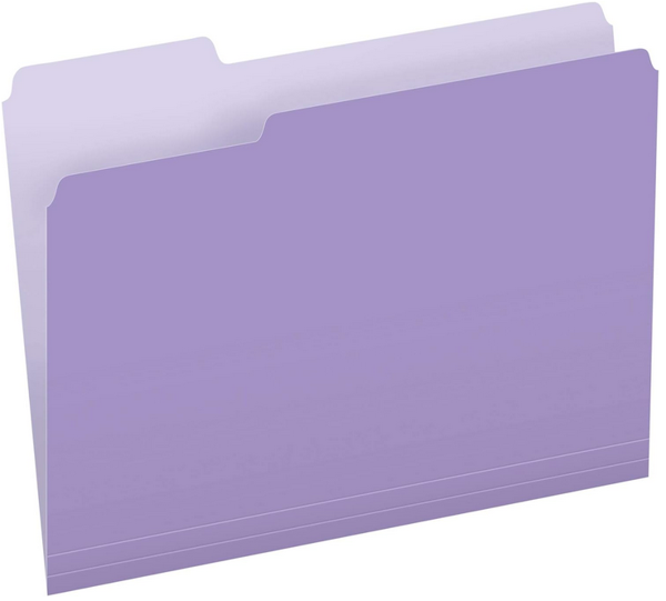 Picture of 37-019A Pendaflex L/S File Folder - Lavender #15213
