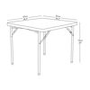 Picture of AA-T64972OA Image 900x900 Plastic Folding Table - Off White
