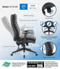 Picture of B7-30BK Boss H.B. Double Plush Exec Chair w/Adj Arms Black