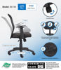 Picture of B6-106BK Boss Medium Back Web Chair w/Arms Black