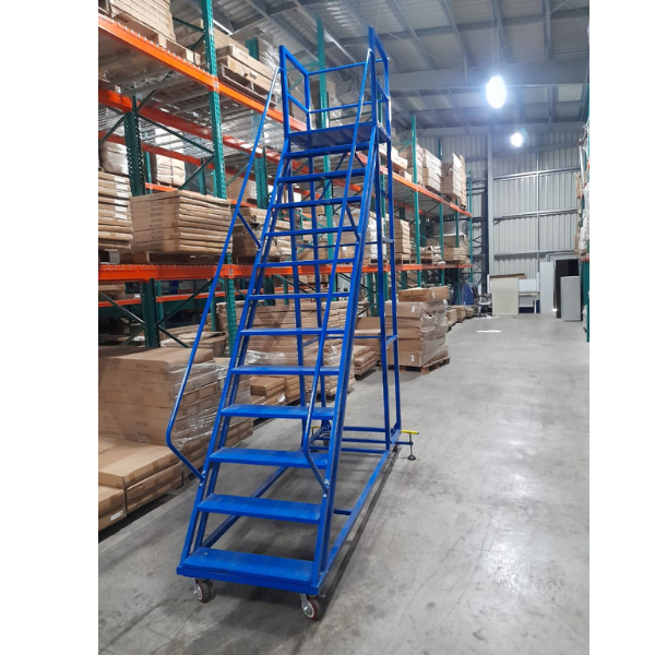 Picture of AT-230 Image 10'H Rolling Ladder w/Platform