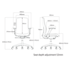 Picture of AA-5316CH Anji (Fedo) High Back  Multi-Functional Chair - CH