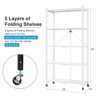 Picture of AZ-RYX55W Image 1620H x 720W Foldable 5-Shelf Rack - White