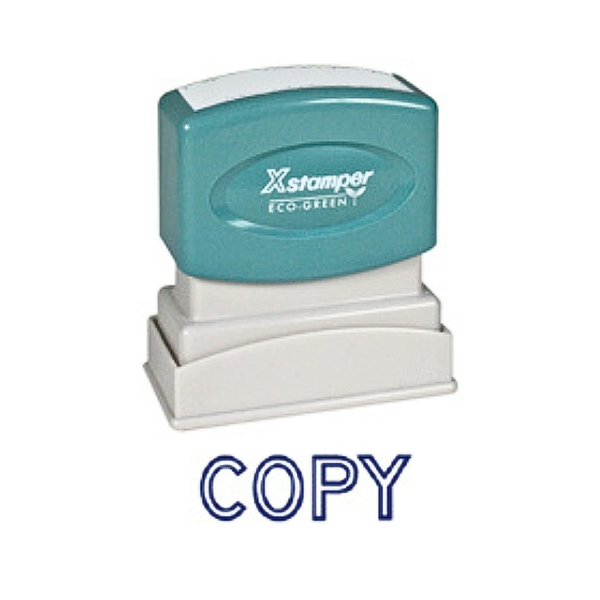 Picture of 75-013 Xstamper Self Ink Stamp Blue COPY #1006