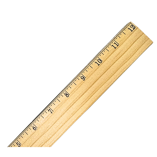 Picture of 71-012 CLI 12" Wooden Ruler Bevelled #77312